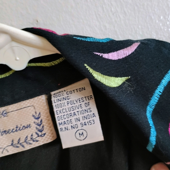 Colorful Embroidered Women's Jacket - Picture 3 of 8